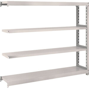 【あす楽対応・送料無料】TRUSCO M2型軽中量棚 1460X300XH1200 4段 連結 ネオグレー