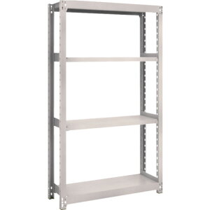 【あす楽対応・送料無料】TRUSCO M2型軽中量棚 860X300XH1500 4段 単体 ネオグレー