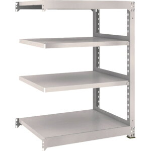 【あす楽対応・送料無料】TRUSCO M3型中量棚 900X721XH1200 4段 連結 ネオグレー