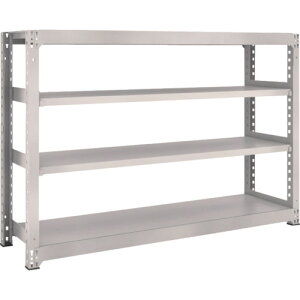 【あす楽対応・送料無料】TRUSCO M3型中量棚 1800X471XH1200 4段 単体 ネオグレー