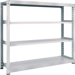 【あす楽対応・送料無料】TRUSCO M3型中量棚 1800X471XH1500 4段 単体 ネオグレー