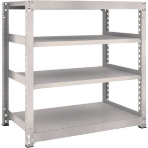 【あす楽対応・送料無料】TRUSCO M5型中量棚 1200X721XH1200 4段 単体 ネオグレー