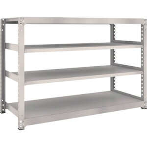 【あす楽対応・送料無料】TRUSCO M5型中量棚 1800X721XH1200 4段 単体 ネオグレー