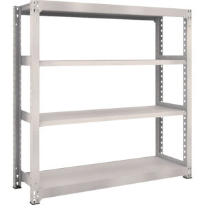 【あす楽対応・送料無料】TRUSCO M5型中量棚 1500X471XH1500 4段 単体 ネオグレー