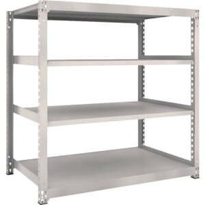 【あす楽対応・送料無料】TRUSCO M5型中量棚 1500X921XH1500 4段 単体 ネオグレー