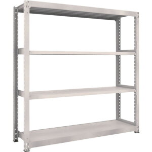 【あす楽対応・送料無料】TRUSCO M5型中量棚 1800X471XH1800 4段 単体 ネオグレー