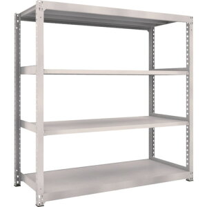 【あす楽対応・送料無料】TRUSCO M5型中量棚 1800X721XH1800 4段 単体 ネオグレー