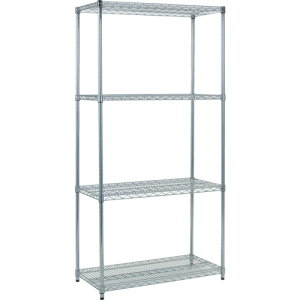 【あす楽対応・送料無料】TRUSCO スチール製メッシュラック W905XD457XH1838 4段