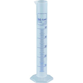 【あす楽対応・送料無料】TRUSCO　メスシリンダー　50ml　青目盛付　PP製