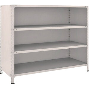 【あす楽対応・送料無料】TRUSCO 軽量棚背板・側板付 W1500XD600X1200 4段 ネオグレー