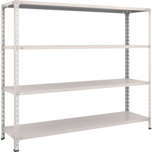 【あす楽対応・送料無料】TRUSCO 軽量棚開放型 W1800XD450XH1500 4段 ネオグレー