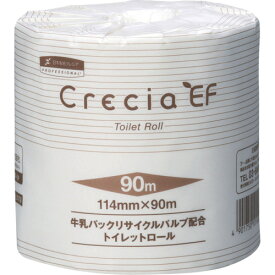 クレシア　トイレットペーパー　EFトイレットロール　90mシングル