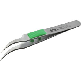 アネックス　ラバーグリップ付ステンレスピンセット先細鷲型115m