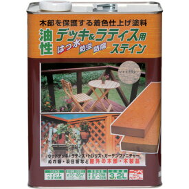 ニッぺ　油性デッキ＆ラティス　3．2L　シャドウグレー　HUH008−3．2