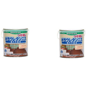和信ペイント 水性ウレタンニス つや消しクリヤー 0.7L 2缶セット
