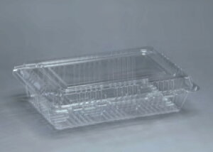 【屋号必須】フードパック ML(浅型) 3000枚/箱 長辺177(内寸155)×短辺114(内寸90)×高さ40mm イチゴ約200g