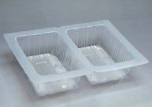 【屋号必須】PPトレー W-230 1200枚/箱 長辺183(内寸70)×短辺133(内寸103)×高さ35mm 小巻白滝 500cc