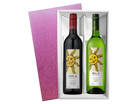 《送料無料》特選インドワイン紅白2本セット 化粧箱入 飲み比べ ワイン セット誕生日 プレゼント ギフト 結婚祝いにおすすめ