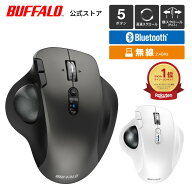 バッファロー ワイヤレスマウス トラックボール 無線 Bluetooth 5ボタン マウス 静音 高速スクロール 横…
