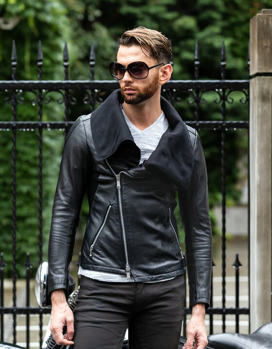 楽天市場】AVIATOR(アビエーター)ゴートレザー ドレープ ライダース  