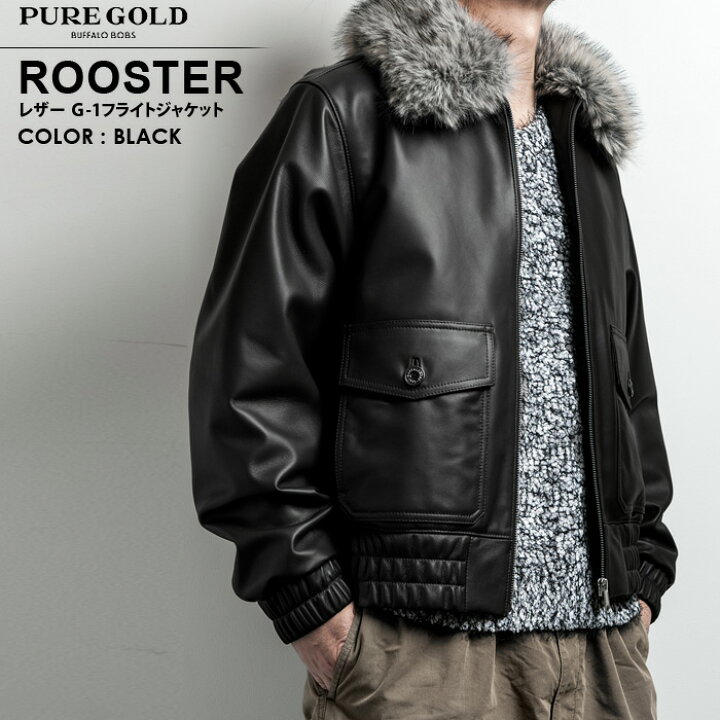 楽天市場】ROOSTER(ルースター)ラムレザー G-1 フライトジャケット 