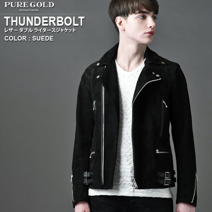 楽天市場】THUNDERBOLT(サンダーボルト)レザー ダブル ライダース 