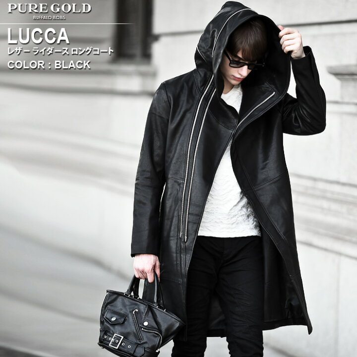 楽天市場】LUCCA(ルッカ)レザー ライダース ロングコート BUFFALO BOBS 
