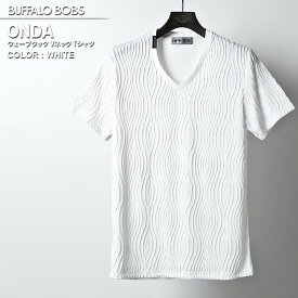 【GWタイムセール(4/24(水)20:00～4/30(火)09:59)】ONDA(オンダ)ウェーブタック Vネック Tシャツ BUFFALO BOBS バッファローボブズ