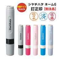 シャチハタ 訂正印 ネーム6 別注品 シヤチハタ 6mm 送料無料 修正印 印鑑 はんこ ハンコ しゃちはた