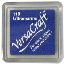 スタンプ台 バーサクラフト Sサイズ ウルトラマリン 青 紺 布用スタンプパッド インクパッド 水性顔料インク ツキネコ VKS-118