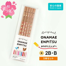 [割引クーポン配布中] 鉛筆 名入れ えんぴつ おなまえ鉛筆 イラスト 名入れ 5本セット 2B B 入学祝 卒園祝 小学生 子供 日本製 かわいい 卒園記念 卒業記念 メッセージ 名前入り プレゼント おしゃれ ファンシー 入園 卒業式 卒園式