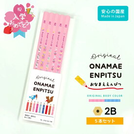 [クーポン配布中] 卒園記念 鉛筆 名入れ えんぴつ 5本セット 2B 六角 パステル 名前入り 卒園 記念品 卒園記念 幼稚園 保育園 お祝 小学生 入学祝い 入学 女の子 男の子 新学期 プレゼント かわいい イラスト 入園 卒業式 ピンク ブルー