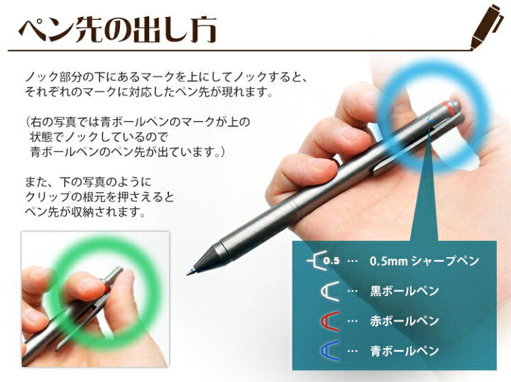 楽天市場】（名入れ 多機能ボールペン）ロットリング フォーインワン 4 