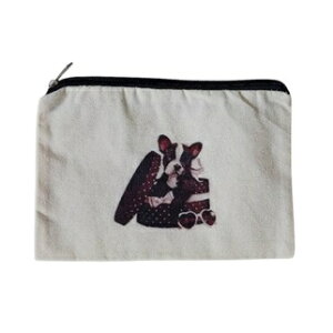 ▼▼▼ラストセール 通常価格600円▼▼▼ボストンテリア フラットポーチ Bostonterrier 犬 イヌ お出かけ 旅行 ポーチ