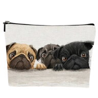 黒パグ　フォーンパグ　ポーチ　パグ 　フォーン　pug　犬　イヌ　パグマニア　パググッズ