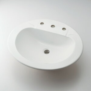 カクダイ KAKUDAI 丸型洗面器 3ホール #CL-K1001AC 水栓金具・器【純正品】