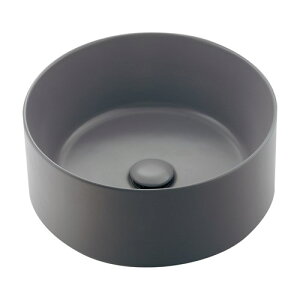 カクダイ 【#LY-493237-GY】 丸型洗面器//マットグレー