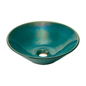 カクダイ【493-266-CB】丸型手洗器//孔雀 おしゃれ 飲食店などにおすすめです!