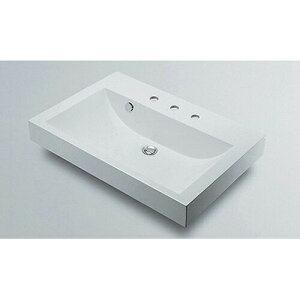 カクダイ 角型洗面器 3ホール 493-071-750 水道材料【純正品】