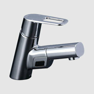 KVK ケーブイケー 【FSL150DDET】 シングル混合栓(センサー付)(eレバー) 電池タイプ 洗面用水栓 台付シングルレバー【純正品】