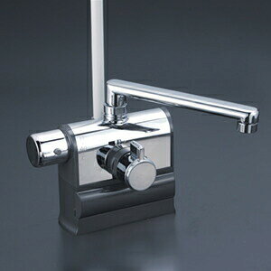 KVK ケーブイケー 【KF3008LS2HS】 デッキ形サーモスタット式シャワー左ハンドル仕様 撥水【純正品】