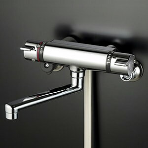 【KF800WTMHF】 KVK サーモスタット式シャワー メッキウルトラファインバブルシャワーヘッド付 浴室用水栓 壁付サーモスタット 【純正品】