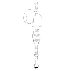 KVK KP636-C/800 旧MYMM643RU9シリーズ用止水上部水側・寒冷地用 旧MYM補修部品 構造部品 【純正品】