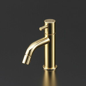 KVK LFK612X-G/800 手洗い用単水栓≪金めっき≫ 洗面化粧室用水栓 特殊めっき水栓【純正品】