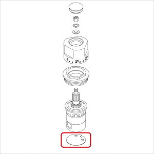 KVK ZK118A292/800 計量カートリッジPZ359下部パッキン 旧MYM補修部品 構造部品 【純正品】