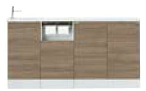 トイレ手洗い器セット AN-AMLEAEKXHJX INAX イナックス LIXIL リクシル キャパシア フルキャビネットプラン カウンター奥行160 手洗器一体型人造大理石カウンター 左仕様 床壁共通給水仕様 壁排水