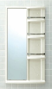 【メーカー直送商品】INAX イナックス LIXIL リクシル 浴室収納棚 YR-612G 鏡付(平付) 630×106×1220 キャビネット ミラー付き アクセサリー収納 後付け可能 バスルーム カラー2色(後払い決済不可・