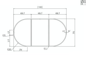 YFK-1580C (3) リクシル INAX 風呂フタ、ふた、蓋【純正品】