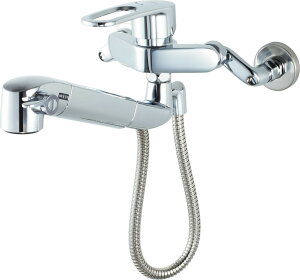 LIXIL リクシル【JF-AH437SYZNA(JW)】 オールインワン 浄水器内蔵型 シングルレバー 混合水栓 壁付タイプ ハンドシャワー 寒冷地用 吐水口長さ228mm