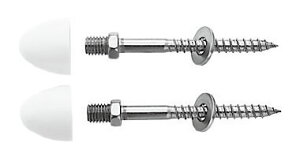 INAX イナックス LIXIL リクシル トイレ 便器用付属部材 KF-30D 洋風便器用取付木ねじ (ワッシャー付キャップ) 6.2×63mm (2個入)【純正品】